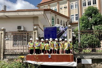 KHỞI CÔNG DỰ ÁN ĐƯỜNG GIAO THÔNG HAI BÊN BỜ SÔNG BẢO ĐỊNH PHÂN ĐOẠN 2 (PHÍA BỜ NAM: KM0+860 ĐẾN ĐƯỜNG LÊ VIỆT THẮNG)